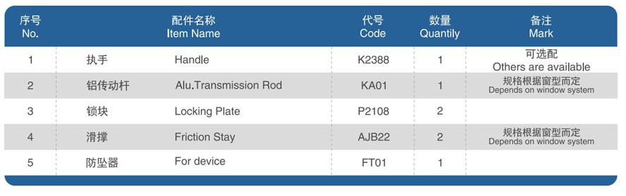 No Slot External Casement Window System